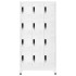 Taquilla de acero blanco 90x45x180