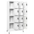 Taquilla de acero blanco 90x45x180