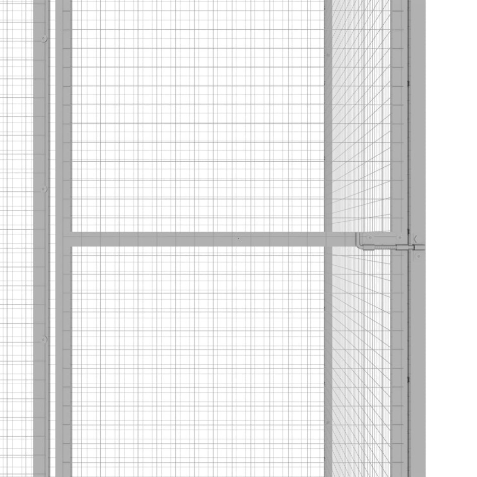 Jaula para gatos acero galvanizado 6x1,5x1,5