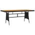 idaXL Juego de comedor de jardín 9 piezas ratán sintético