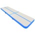 Esterilla inflable de gimnasia con bomba PVC azul 800x100x15