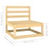 Juego de muebles de jardín 6 pzas y cojines madera maciza