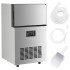Máquina de hacer cubitos de hielo plateada 45 kg/24