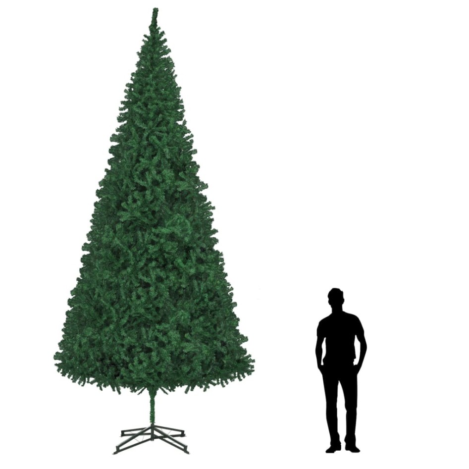 Árbol de Navidad artificial preiluminado con luces verde 500