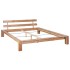 Estructura de cama de madera maciza de roble 160x200