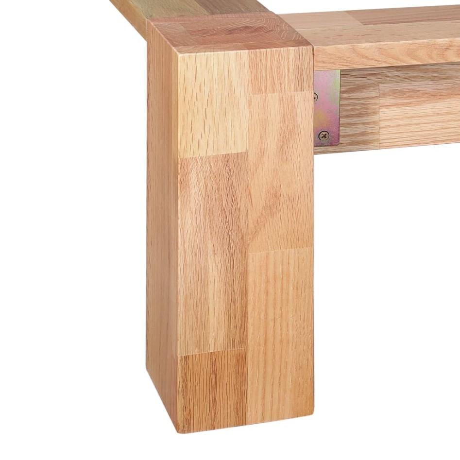 Estructura de cama de madera maciza de roble 160x200