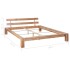 Estructura de cama de madera maciza de roble 160x200