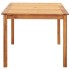 Set de comedor 7 pzas ratán sintético madera maciza acacia