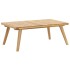 Juego de muebles de jardín 6 piezas madera maciza de