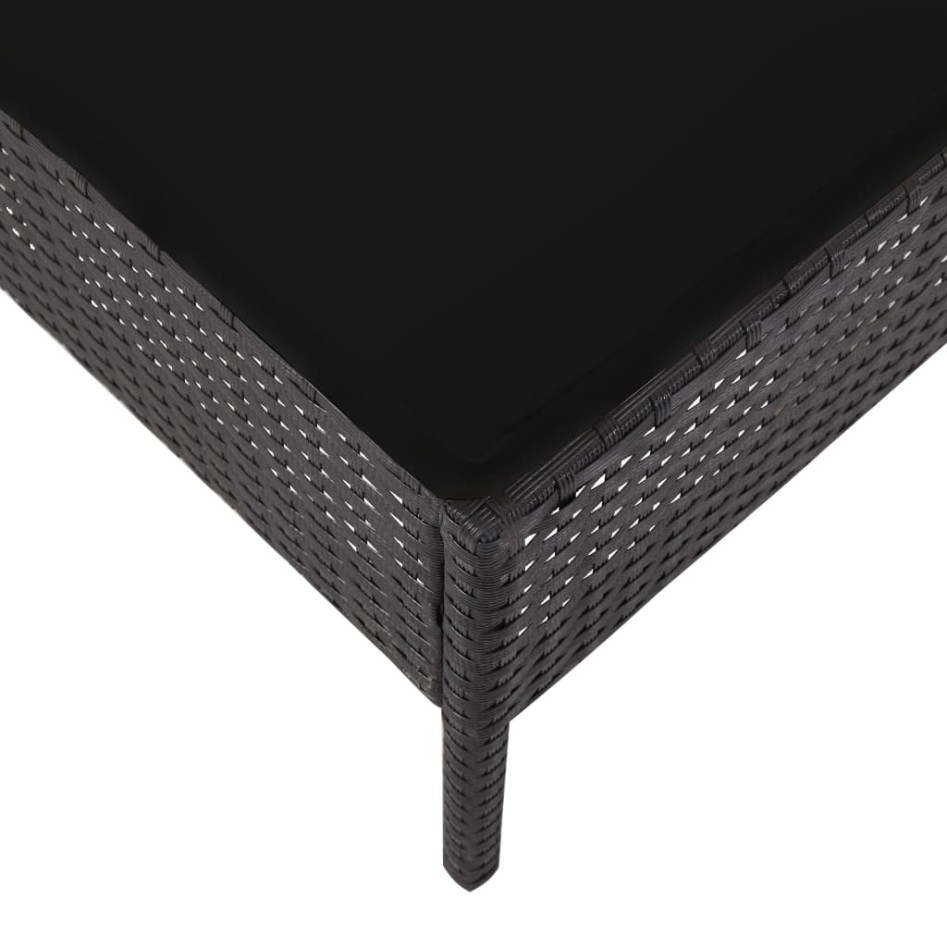 Set de sofás de jardín 5 piezas y cojines ratán sintético