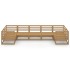 Juego de muebles de jardín 7 piezas madera maciza de