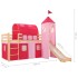 Cama alta para niños tobogán y escalera madera pino 208x230