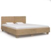 Estructura de cama tejida a mano de ratán auténtico 180x200 cm