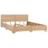 Estructura de cama tejida a mano de ratán auténtico 180x200