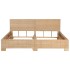 Estructura de cama tejida a mano de ratán auténtico 180x200