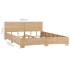 Estructura de cama tejida a mano de ratán auténtico 180x200
