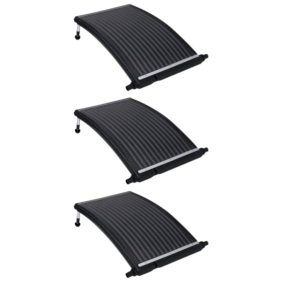 Paneles calefactores solares de piscina curvos 3 uds 110x65