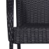 Set de muebles de comedor de jardín 9 piezas ratán PE