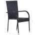 Set de muebles de comedor de jardín 9 piezas ratán PE