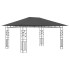 Cenador con mosquitera tira luz LED antracita 4x3x2,73m