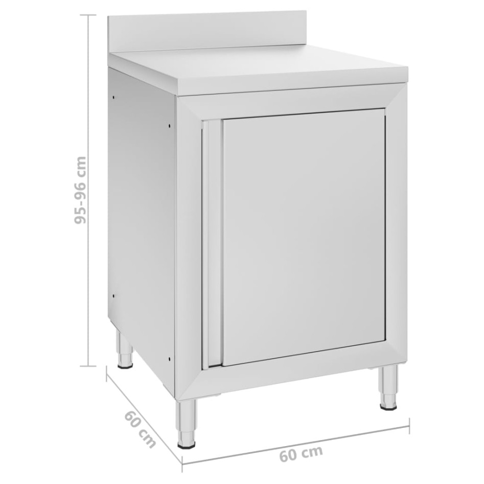 Armarios de cocina comercial 2 unidades acero