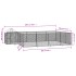 Perrera de exterior con toldo acero galvanizado plata
