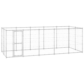 Perrera de exterior de acero galvanizado 12,1