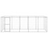 Perrera de exterior de acero galvanizado 12,1