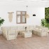 Muebles de palés para jardín 10 pzas madera de abeto
