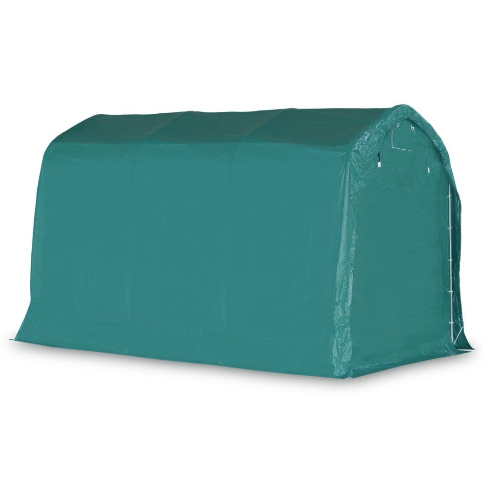 Carpa garaje de almacenamiento PVC verde 2,4x3,6