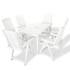 Juego de comedor de jardín 7 piezas plástico