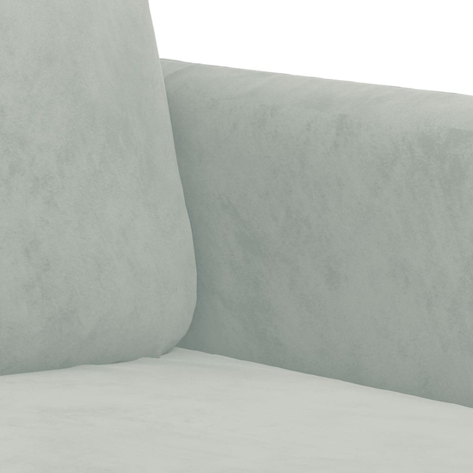 Juego de sofás 3 piezas terciopelo gris