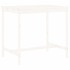 Set de mesa y taburetes altos jardín 5 pzas madera pino