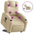 Sillón de masaje eléctrico reclinable elevable tela