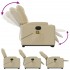 Sillón de masaje eléctrico reclinable elevable tela