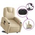 Sillón de masaje eléctrico reclinable elevable tela