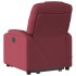Sillón de masaje elevable eléctrico tela rojo