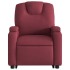 Sillón de masaje elevable eléctrico tela rojo