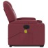 Sillón de masaje elevable eléctrico tela rojo