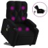 Sillón de masaje eléctrico reclinable elevable tela