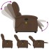 Sillón de masaje eléctrico reclinable elevable tela