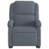 Sillón de masaje reclinable elevable terciopelo gris