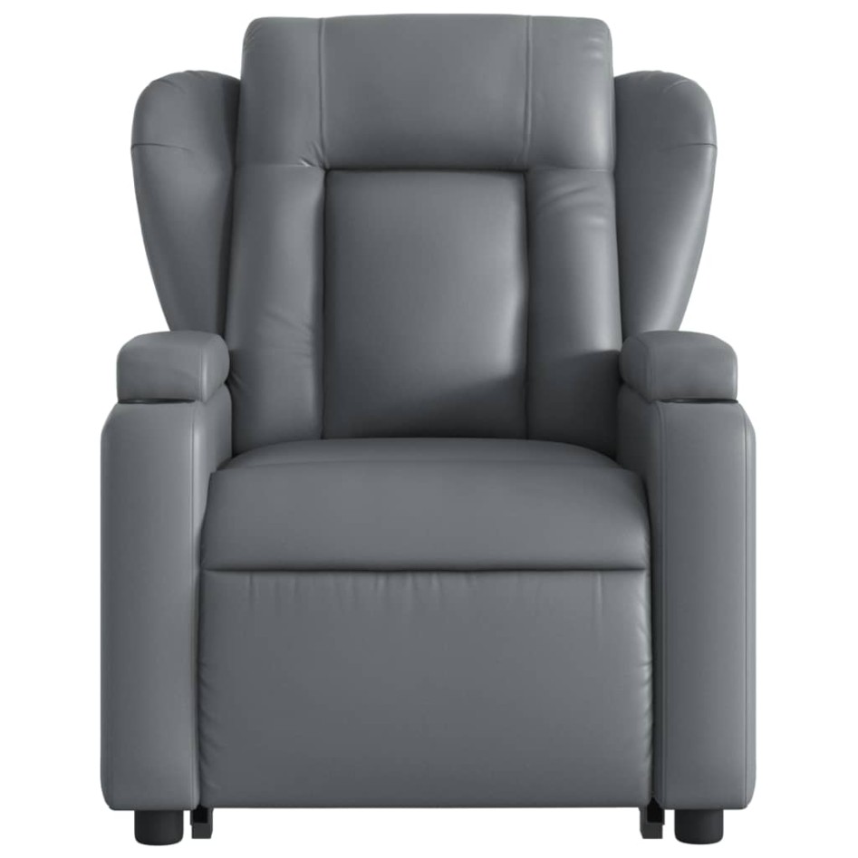 Sillón de masaje elevable eléctrico cuero sintético