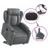 Sillón de masaje elevable eléctrico cuero sintético