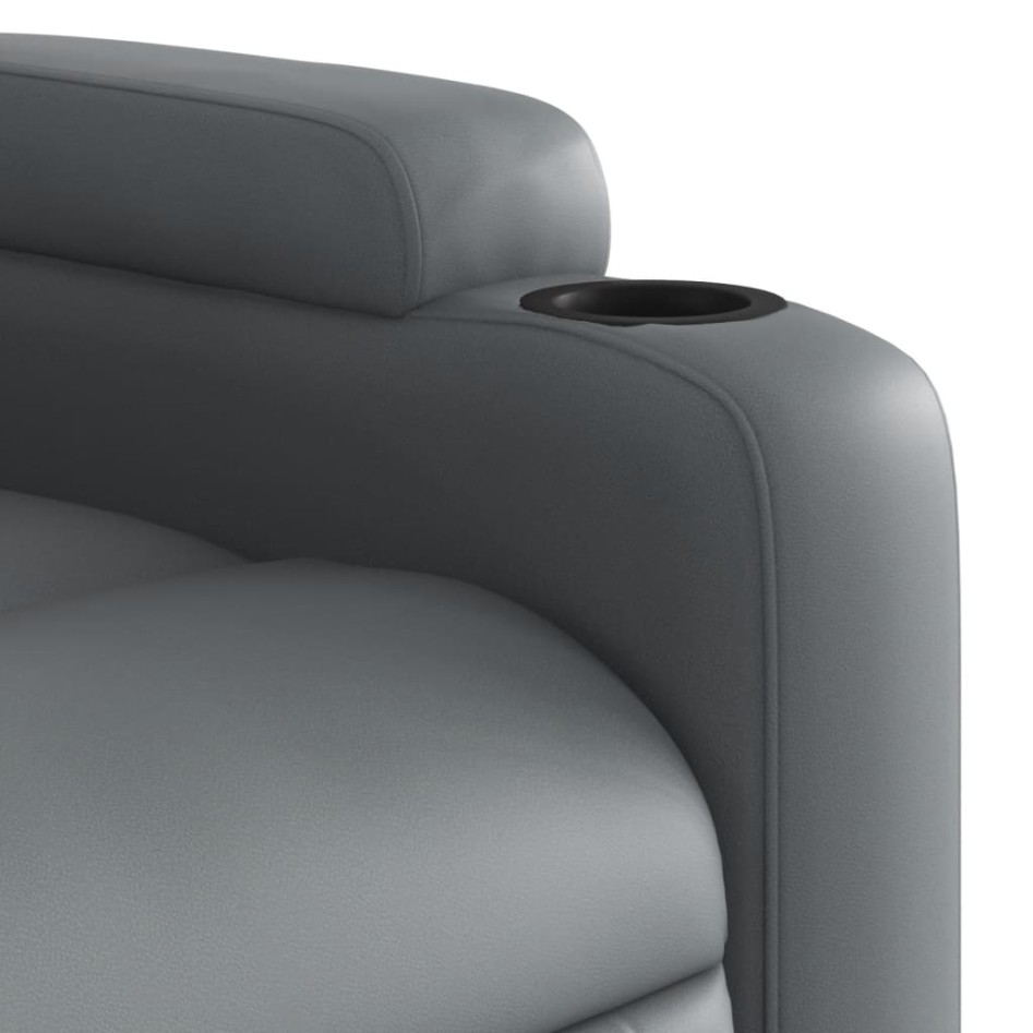 Sillón de masaje elevable eléctrico cuero sintético