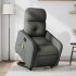 Sillón de masaje eléctrico reclinable elevable tela gris