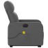 Sillón de masaje eléctrico reclinable elevable tela gris