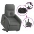 Sillón de masaje eléctrico reclinable elevable tela gris