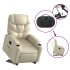 Sillón reclinable elevable eléctrico de cuero sintético