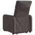 Sillón masaje eléctrico reclinable elevable tela marrón